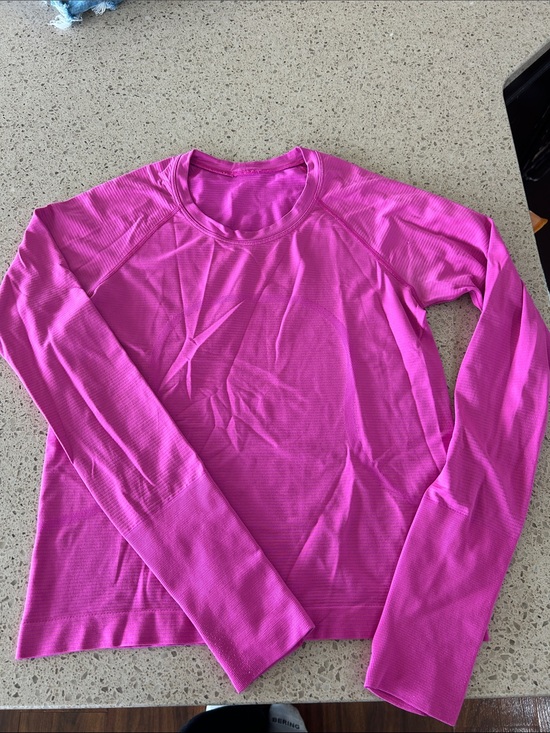 lululemon athletica Tops - lululemon athletica Bright Pink Long Sleeve Crew Top